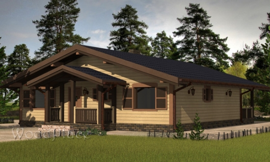 Проект каркасного дома  "Владимир"