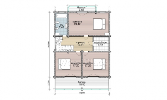Проект дома "Озёрный замок"