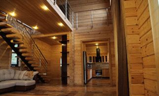 Интерьер в деревянном доме 1